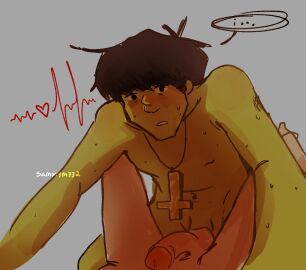 2d_(gorillaz) anal_insertion anal_sex gay gay_anal gay_sex gorillaz green_skin green_skinned_male light-skinned_male light_skin male male_focus male_only male_penetrated male_penetrating male_penetrating_male murdoc_niccals penis sammym332 sweat sweating sweaty_body upside_down_cross