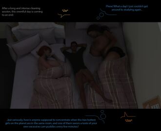 female fuzzycubo giantess in_bed large_female mini_giantess size_difference