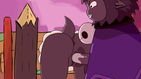 animated anthro bell bell_collar bodily_fluids bovid caprine collar cult_of_the_lamb duo female genital_fluids genitals goat goat_(cult_of_the_lamb) hi_res lamb_(cult_of_the_lamb) male male/female mammal massive_monster_(studio) penetration penile penile_penetration penis penis_in_pussy prison prison_rape prisoner public public_sex public_use pussy randomperson sex sheep through_wall vaginal_fluids vaginal_penetration