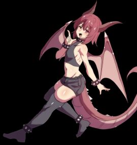 alternate_version_at_source black_background bracelet bracelets collar cute draconic draconic_humanoid dragon dragon_humanoid fangs femboy femboy_only horn horns large_tail leg_bracelet leg_bracelets lithe long_socks male merryweather monster monster_boy monster_femboy no_shoes pretty punk red_eyes red_hair revealing revealing_clothes sharp_teeth short_hair shorts skimpy skimpy_clothes small_clothes solo solo_focus spiked_bracelet spiked_bracelets spiked_collar spiked_tail spiked_wings spikes spikes_(anatomy) tail thick_tail thick_thighs thigh_socks thighhighs winged_humanoid wings wink winking