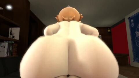 1boy1girl animated ass ass_focus b0x22 blonde_hair bouncing_on_cock huge_ass lewdhawk mario_(series) massive_ass penetration princess princess_rosalina reverse_cowgirl_position sex sound source_filmmaker super_mario_bros. super_mario_galaxy tagme video