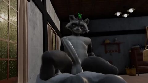 abs anal biceps cowgirl_position erection muscular nipples no_sound pecs penis rufus_(fortnite) sly_cooper tagme triceps video