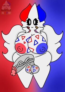 anthro avian bird elizabeth_(togekiss) female futanari generation_4_pokemon hi_res humanoid intersex nintendo nude nude_anthro nude_female pokemon pokemon_(species) shadow_(artist) solo togekiss white_body