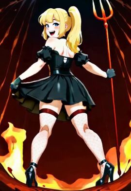 2d ai_generated ani ani_grok animated blonde_hair cartoon cartoonish cartoony curvy cute female grok grok_(x) grok_(xai) looking_at_viewer needmymommy tagme video western_art