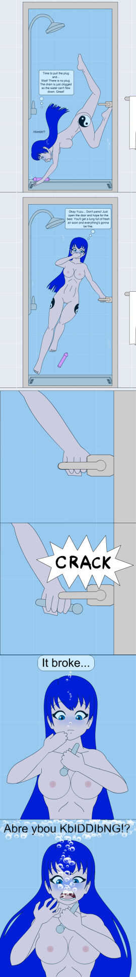 breasts comic female shower underwater uwfan-tomson