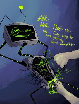 2d electricity english_text fuckomegatronic gore humanoid male omegatronic robot robot_boy robot_humanoid robot_on_human team_fortress_2 text tf2 weird_but_i_let_it_slide what wireplay wires