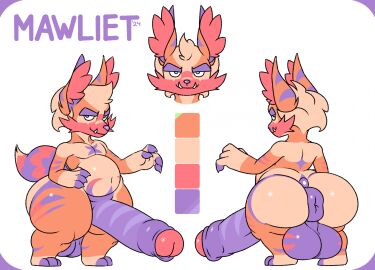 2024 3_toes 4_fingers anthro anus ass back_markings backsack balls ballsack belly big_ass big_belly big_butt big_penis biped chest_markings color_swatch eyebrows feet fingerless_(marking) fingerless_gloves_(marking) fingers foreskin fur genital_markings genitals glans gloves_(marking) green_pupils head_tuft hi_res huge_cock humanoid_genitalia humanoid_penis hyper hyper_genitalia hyper_penis league_of_legends male male_focus male_only mammal markings mawliet mawliet_(character) model_sheet multicolored_body multicolored_fur navel orange_body orange_fur penis penis_markings puffy_anus pupils purple_anus purple_balls purple_eyebrows purple_markings purple_nose purple_penis red_body red_fur riot_games simple_background solo solo_male standing tan_body tan_fur teapot_(body_type) tencent thick_thighs toes tuft uncircumcised white_background wide_hips yordle