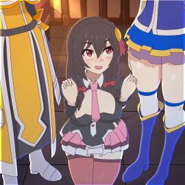 1girls 2dickgirls 2futas anal anal_sex aqua_(konosuba) aqua_eyes aqua_hair artist_request big_penis blonde_hair brown_hair crimson_demon cum cum_in_ass cum_in_mouth cum_inside darkness_(konosuba) demon_girl desperate_for_sex dickgirl dickgirl/female female futa_with_female futadom futanari goddess gynomorph hairbun hairbuns hungry kono_subarashii_sekai_ni_shukufuku_wo! konosuba lord_sempai mostly_clothed paladin ponytail sorceress tagme threesome throat_fuck trans_woman transfem transgender_woman veiny_penis video yunyun_(konosuba)