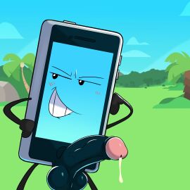 1boy 2d 2d_(artwork) 2d_artwork anthro anthro_only background balls big_balls big_penis biting_lip biting_own_lip blue_screen blush_lines blushing buttons clouds colored colorful cum_drip cumming detailed detailed_background digital_drawing_(artwork) fanart forest high_quality highres inanimate_animate inanimate_insanity inanimate_object light living_machine looking_off_screen male male_focus male_only mephone4 no_sex no_text object_show object_shows outdoors outside palm_tree penis phone pink_tip posing screen semi-erect shaded shiny_eyes showing_teeth skinny_arms skinny_legs sky smiling solo solo_focus solo_male standing teeth tirathecreator veins_on_dick veiny_penis year_request