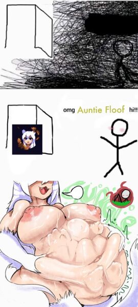 breasts cat_girl catgirl fairyfud female tagme vore white_fur white_hair