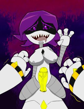 breasts male/female murder_drones n_(murder_drones) nude penis pov robot robot_girl tcross tongue tongue_out uzi_(murder_drones)