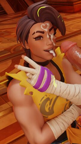 big_penis choker cinder_(fortnite) clothed clothed_female clothed_female_nude_male clothing completely_nude cum cum_heart cum_on_eye cum_on_face cum_on_tongue cumshot cumshot_on_face female fortnite heart_cum jabbi_2k looking_at_viewer male multicolored_hair muscular muscular_female nude nude_male one_eye_closed open_mouth peace_sign penis pose posing shiny shiny_skin tank_top thick_penis tongue tongue_out