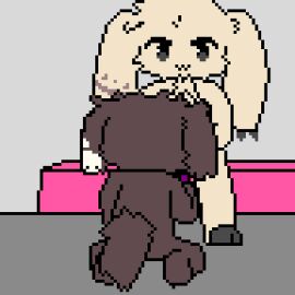 1:1 animated bentoukichi blush bodily_fluids cum cum_in_vagina cum_inside digital_media_(artwork) duo female genital_fluids huko humanoid jhaati low_res male male/female orgasm orgasm_face pixel_(artwork) pixel_animation pussy sex_toy simple_background speech_bubble suzu tail