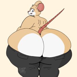 ass back_view big_ass fat femboy foxylomar furry furry_male furry_only gay gay_male half-dressed homosexual homosexual_male male mouse pants_down unknown_character