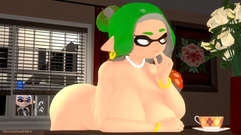 3d 3d_(artwork) ana_margarita_de_la_beef ass behind_view being_watched bent_over_table big_ass big_breasts blue_inkling_boy breasts cum do_men_still_love_women_this_size ejaculation exposed_ass eyelashes female implied_masturbation inkling john_(splatoon) leviantan581re masturbation mature_female meme milf narrowed_eyes nintendo nude nude_female splatoon splatoon_(series)