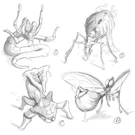 absurd_res absurdres alien ambiguous_fluids ambiguous_gender ambiguous_species arthropod arthropod_abdomen arthropod_abdomen_genitalia arthropod_abdomen_pussy dildo female feral highres insects monster onahole onahole_parasite parasite pussy pussy_juice pussy_juice_drip quadruped robot saladbearer sci-fi science_fiction sketch spider tentacle teratophilia tongue unusual_anatomy xenophilia