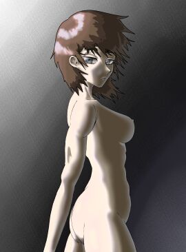 1girls 2d 2d_(artwork) athletic athletic_female big_ass big_breasts big_butt big_thighs black_eyes brown_hair completely_nude emotionless female nude nude_female original_character original_characters pose posing_for_the_viewer side_view solo tagme tagme_(artist) tagme_(character) zuthah