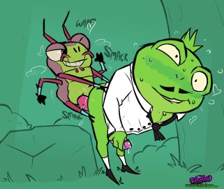 anal_sex bug damack dave_(kipo) doggy_style frog furry gay_anal gay_sex jamack kipo_and_the_age_of_wonderbeasts male naughtybassard penis torquewintress