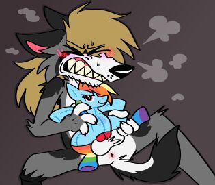 1boy absurd_res anthro anthro_male bared_teeth blush blush_lines bodily_fluids breath canid canine canis clenched_teeth closed_eyes clothing domestic_dog equid equine female footwear friendship_is_magic hasbro hi_res horse husky knot leg_grab male male_only mammal my_little_pony nordic_sled_dog panting plushie plushophilia pony prosthetic prosthetic_leg prosthetic_limb rainbow_dash_(mlp) sex_doll sex_toy socks solo spitz stitch_(sewing) sweat sweating_profusely teeth wickedwhiskerz