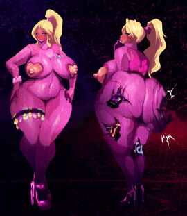 ass bimbo bimbofication breasts female femsub large_ass large_breasts metroid nintendo prostitution riendonut samus_aran zero_suit_samus