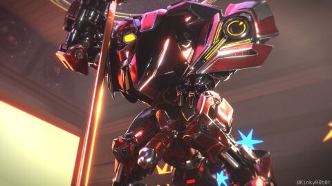 3d balls blender clutch fisting gay genitals killing_floor_2 male male/male metallic_body pole quake_champions robot shiny size_difference spread_legs touching_balls