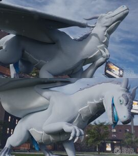 3d azys bodily_fluids chase_(crimsoncreaturecreations) crimsoncreaturecreations digital_media_(artwork) dragon duo erection european_mythology feral genitals hi_res human male male/male mammal mythological_creature mythological_scalie mythology neck_bulge oral_vore outside penis saliva scalie soft_vore stomach_bulge swallowing vore western_dragon