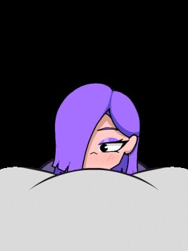 1boy 1girls 2d 2d_animation acido_frio animated animated_gif animation beat_banger big_breasts big_penis black_eyes blowjob blowjob_face breasts duolingo face_fucking fellatio female games gif grey_body light-skinned_female light_skin lily_(duolingo) male penis purple_clothes purple_hair short_hair