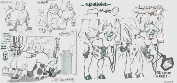 2023 all_fours animal_print anthro anus artist_name ass avian avian_feet beak bent_legs biped bird bodily_fluids body_writing brainwashing breasts chinese_text clothing container cow_girl cow_print cow_print_thigh_highs cum cum_in_uterus cum_inside cup disembodied_hand drinking_glass duo egg egg_from_pussy egg_laying ejaculation elbow_gloves english_description english_text eyebrow_through_hair eyebrows feather_tuft feathers feet female female_anthro female_penetrated genital_fluids genitals glass glass_container glass_cup gloves greyscale group hand_on_ass hand_on_butt heart_after_text hi_res holding_leg horn impregnation internal kneeling lactation legwear lidigeneer_(lidigeneer) machine male male/female male_penetrating male_penetrating_female milk_container milking_machine mind_break monochrome motion_lines non-mammal_breasts ovum penetration penile penile_penetration penis pussy sex sex_machine sex_toy sex_toy_insertion sperm_cell standing text thigh_highs toes tongue tongue_out transformation translation_request translucent translucent_hair tuft uterus vibrator widescreen zovos
