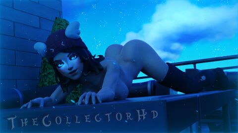 1girls 3d ass female female_only fortnite fortnite:_battle_royale naked naked_female nude nude_female nudity skye_(fortnite) solo solo_female solo_focus the_collectorhd video_game_character winter_wonder_skye_(fortnite)