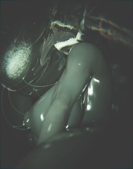 1boy 1girls 3d 3d_(artwork) animal_genitalia anthro areolae balls balls_worship bestiality big_areola big_balls big_breasts big_penis bla black_hair blender breasts curvaceous curvy curvy_figure equine equine_genitalia equine_penis female feral flared_penis furry horse horsecock huge_balls huge_breasts huge_cock jinsang_3d long_hair male open_mouth penis saliva scp-1471 scp_foundation sharp_teeth skull_head tagme these_aren't_my_glasses thick_thighs tongue tongue_out voluptuous voluptuous_female worship zoophilia