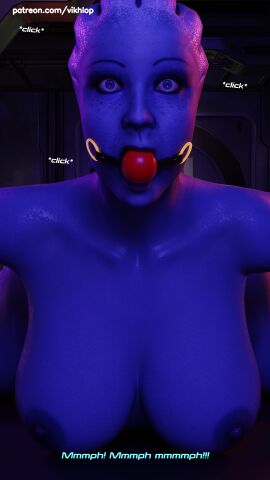 3d alien alien_girl alien_humanoid asari bondage canine_penis comic comic_page dubious_consent english english_text female futa_on_female futanari intersex knotted_penis liara_t'soni mass_effect penis quarian self_upload tali'zorah_nar_rayya vikhlop