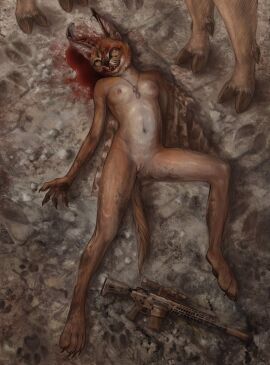 absurd_res african_cat after_rape after_sex anthro anthro_on_anthro arthropod bladapacha bodily_fluids brain_damage brains breasts brown_body brown_fur bullet_hole caracal_(genus) carcass cigarette civil_war claws claws_out clothing condom cum cum_in_pussy cum_inside dead_eyes death deer desecration dipteran docked_tail domestic_cat dotages fangs felid feline felis female filled_condom filled_to_the_brim foggy_eyes footprint forced_exposure fur genital_fluids genitals gore group gun gunshot hard_vore head_wound hi_res hooves humanoid_pointy_ears insects killing leaking_pussy male male/female mammal murid murine neco necrophilia non_con open_mouth pattern_clothing pawpaws pawprint paws pool_of_blood predator/prey pupils pussy pussy_leaking ranged_weapon rat rifle rodent rotting sex_toy sexual_barrier_device short_tail size_difference skinned skinning slit_pupils small_breasts smaller_femail smaller_female smoking spread_legs spreading story story_in_description striped_clothing stripes sudden_death tail teeth trio undressed violence vore war war_time warrior weapon whitetail yellow_eyes young_adult