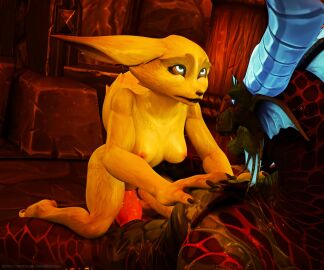1boy 1girls 3d blizzard_entertainment dracthyr female kingofdracthyr larger_male male pussy smaller_female tagme vaginal_penetration vaginal_sex vulpera vulpera_female warcraft world_of_warcraft
