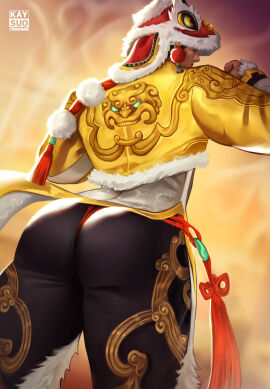 ass back_view bara big_ass big_butt bubble_ass bubble_butt butt chinese_clothes clothed clothing fat_ass fat_butt gay huge_ass huge_butt iron_fist iron_fist_(lion's_gaze) iron_fist_(marvel_rivals) kaysuo large_ass large_butt lin_lie male male_focus male_only marvel marvel_comics marvel_rivals muscular muscular_male pants round_ass round_butt solo solo_male thick_ass thick_butt yaoi