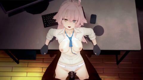 1boy 1boy1girl 1girls 3d 3d_animation against_table animated big_penis blue_archive blue_eyes breasts breasts_out cock cum cum_in_pussy cum_inside dark-skinned_male dark_skin desk desk_sex duo ejaculation female gloves hoshino_(blue_archive) interracial interracial_sex koikatsu koikatsu_(medium) large_penis light-skinned_female light_skin long_hair male male/female male_penetrating male_penetrating_female mp4 nipples no_sound panties panties_aside penis penis_in_pussy penis_out pink_hair ponytail rough_sex self_upload sex shirt shirt_open straight tagme thatvincent tie vaginal_penetration vaginal_sex video yellow_eyes