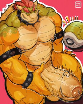 2024 absurd_res ambiguous_gender anthro anthro_on_anthro areola armband balls bara belly biceps big_balls big_muscles big_penis bodily_fluids bowser bracelet claws collar deltoids duo emanata erection exclamation_point eyebrows foreskin gay genital_fluids genitals glans hair hi_res horn huge_cock huge_muscles humanoid_genitalia humanoid_penis imminent_sex jewelry koopa koopa_troopa male male/ambiguous mario_(series) motion_blur motion_lines musclegut muscles muscular muscular_anthro muscular_male nervous nintendo nipple_piercing nipple_ring nipples non-mammal_balls non-mammal_nipples nude pecs penis piercing pink_background precum questionable_consent ring_piercing scales scalie shell simple_background sitting smile spiked_armband spiked_bracelet spiked_collar spiked_shell spikes spikes_(anatomy) super_mario_bros. thick_arms thick_penis thick_thighs uncircumcised urethra watermark waympo yaoi