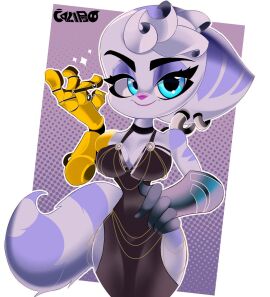 big_breasts breasts calypsoboymurz female lombax_(ratchet_and_clank) lombax_girl ratchet_and_clank rivet_(ratchet_and_clank)