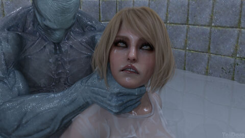 3d 3d_(artwork) 3dx ashley_graham ashley_graham_(ella_freya) female pool resident_evil resident_evil_4 resident_evil_4_remake taidoro wet