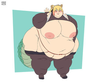 1girls 2022 anastimafilia areolae bbw belly breasts dragon_girl dragon_horns dragon_tail fat female female_focus garter_belt garter_straps hi_res high_resolution highres hips horns huge_belly huge_breasts huge_thighs lingerie miss_kobayashi's_dragon_maid monster_girl morbidly_obese morbidly_obese_female nipples obese obese_female overweight overweight_female plump solo solo_female solo_focus ssbbw thick_thighs thighs tohru_(dragon_maid) two-tone_hair voluptuous wide_hips