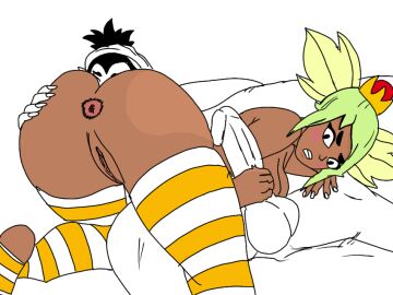 1futa 1girls anus ass balls bent_over big_ass big_balls big_breasts big_butt big_penis big_thighs blowjob brawl_stars breasts dark-skinned_female dark_skin erection female female_focus futa_on_female futanari handjob human intersex mandy_(brawl_stars) nude penis pussy self_upload sitting socks starkartist willow_(brawl_stars)