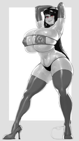 1girls 2022 2d 2d_(artwork) 2d_animation 2d_artwork <1_second_video animated animation armpit_crease armpit_sweat armpits armwear ass bare_shoulders big_boobs big_breasts big_tits black_hair boobs border breasts breasts_bigger_than_head choker digital_art digital_media digital_media_(artwork) eyepatch_bikini fat_ass female female_focus female_only fluids frame_by_frame full_body grey_border hair heels high_heels hips huge_boobs huge_breasts huge_tits human human_only krekk0v large_breasts legwear lip_biting long_hair looking_at_viewer loop looping_animation losloslos_(lx3) lowres midriff monochrome navel nipple_bulge nipples_visible_through_clothing no_sound phalia red_eyes shiny_skin short_playtime shorter_than_10_seconds shorter_than_30_seconds smooth_animation solo solo_female solo_focus standing sweat sweat_sheen sweatdrop sweaty_armpits thick thick_thighs thighhighs thighs tits vertical_video video voluptuous wide_hips