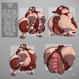 anthro anus anus_hair ass bbw big_ass big_breasts breasts bubble_ass bubble_butt chubby clitoris dark_anus fat fat_ass female gaping_pussy hairy hairy_female hairy_pussy hyper hyper_anus hyper_ass hyper_breasts hyper_clitoris hyper_pussy milf pig puffy_anus puffy_pussy pussy sagging_breasts slob ssbbw stinky tagme thick_thighs toby_art transformation what