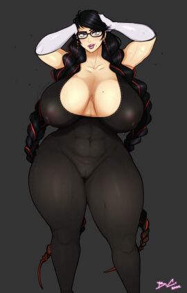 1girls bayonetta bayonetta_(character) bayonetta_3 big_lips bittercream breasts female female_only gigantic_breasts huge_breasts human lips lipstick looking_at_viewer mature mature_female purple_lips purple_lipstick revealing_clothes skintight solo solo_female standing thick_lips thick_thighs venus_body voluptuous wide_hips