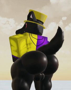 3d animated ass big_ass big_butt furry male male_only milkded roblox robloxian willie_piv