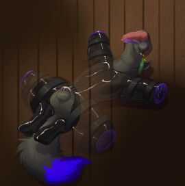 animal_genitalia animal_penis anthro balls bandana binder_(restraint) bitchsuit black_body black_fur blue_eyes blue_tail_tip bondage bondage_gear bound canid canine canine_genitalia canine_penis canis chastity_cage chastity_device clothing cobra_(eddyboy1805) crazydonkey crotchless_clothing dipstick_tail dragon duo fluffy fluffy_tail fur gay genitals glory_hole green_bandanna green_kerchief helpless hi_res horn humiliation hybrid kerchief knot latex latex_clothing latex_skinsuit legbinder licking lying male male/male malesub mammal markings metal_chastity_cage mythological_creature mythological_scalie mythology on_back oral penile penis penis_lick piddlefours public public_use purple_nose purple_tongue red_penis restrained_arms restrained_legs restraints scalie sex skinsuit slave slim_male solo_focus straps submissive_male tail tail_markings three-quarter_view through_wall tight_clothing tongue tongue_out wolf x-ray_vision yaoi