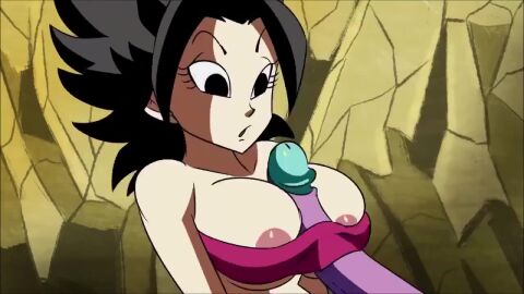 1boy 1girls alien_penis animated big_breasts caulifla cum cum_on_breasts cum_on_face cumshot dragon_ball dragon_ball_super funsexydragonball huge_breasts looking_at_penis penis_in_breasts roymanx surprised surprised_expression tagme titjob_under_clothes video