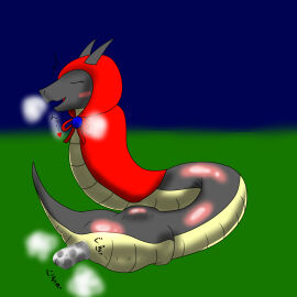 animal_genitalia anus bodily_fluids cloaca cloaca_juice duo female full_tour genital_fluids genitals hi_res male male/female matenrou ouka_yato_(character) pussy safe_vore vore