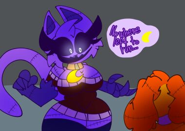 anthro catnap_(poppy_playtime) chaoticdream critters_(poppy_playtime) dogday_(poppy_playtime) female furry no_humans poppy_playtime poppy_playtime_(chapter_3) smiling_critters stitches tagme text