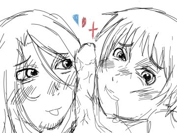 3boys arthur_kirkland cock_worship england_(hetalia) france_(hetalia) francis_bonnefoy gay male male/male male_only penis penis_on_face