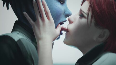 2girls 3d alien alien/human alien_girl alternate_version_available animated aquarium asari bioware blender blue_body blue_skin casual cinderdryadva commander_shepard duo duo_female duo_focus electronic_arts female female/female female_focus female_only femshep finger_in_mouth hands_on_face holding_mouth_open human humanoid indoors inside interspecies jane_shepard leg_up lesbian_domination lesbian_focus lesbian_kiss liara_t'soni light-skinned_female light_skin making_out mass_effect medium_breasts open_mouth partially_clothed pixiewillow plant red_hair redhead_female romantic short_hair side_view sound standing sucking_tongue tagme talking_to_partner tongue tongue_in_mouth tongue_out tongue_sucking tonguejob video voice_acted xenophilia yuri zmsfm